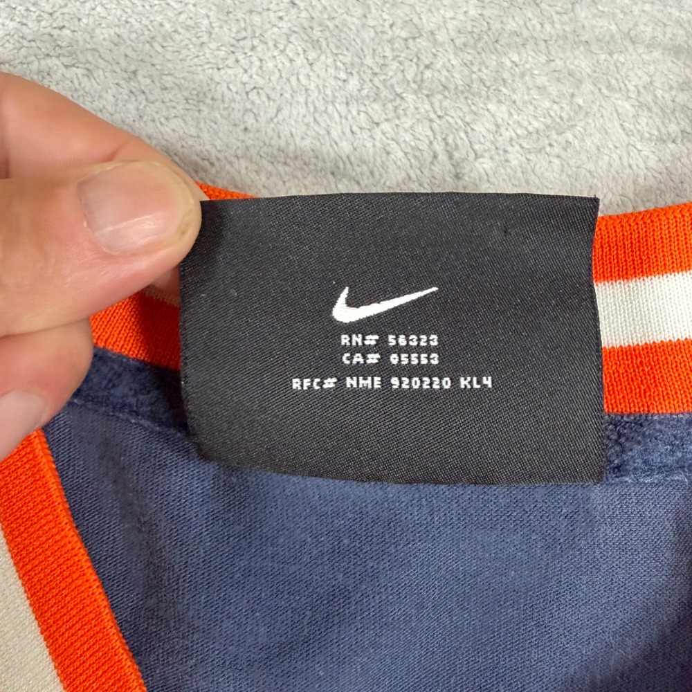 Detroit Tigers Shirt Mens Large Blue Jersey Tee Nike Cooperstown Collection - Picture 5 of 11